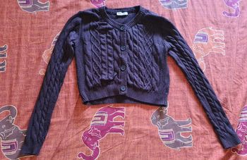 Gilet court "marron"