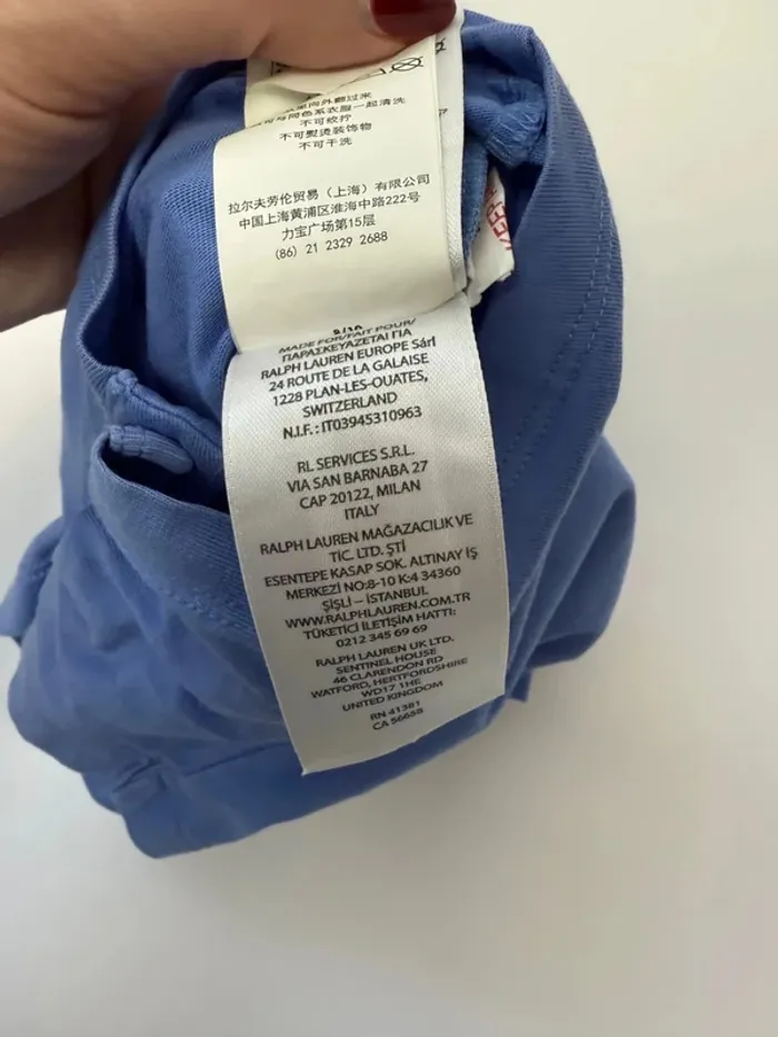 Pyjama Polo Bear Ralph Lauren 3 mois bleu - photo numéro 4