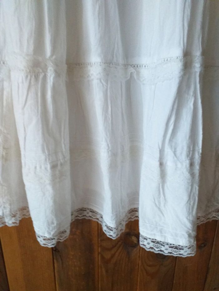 Jolie robe blanche longue doublé - photo numéro 6