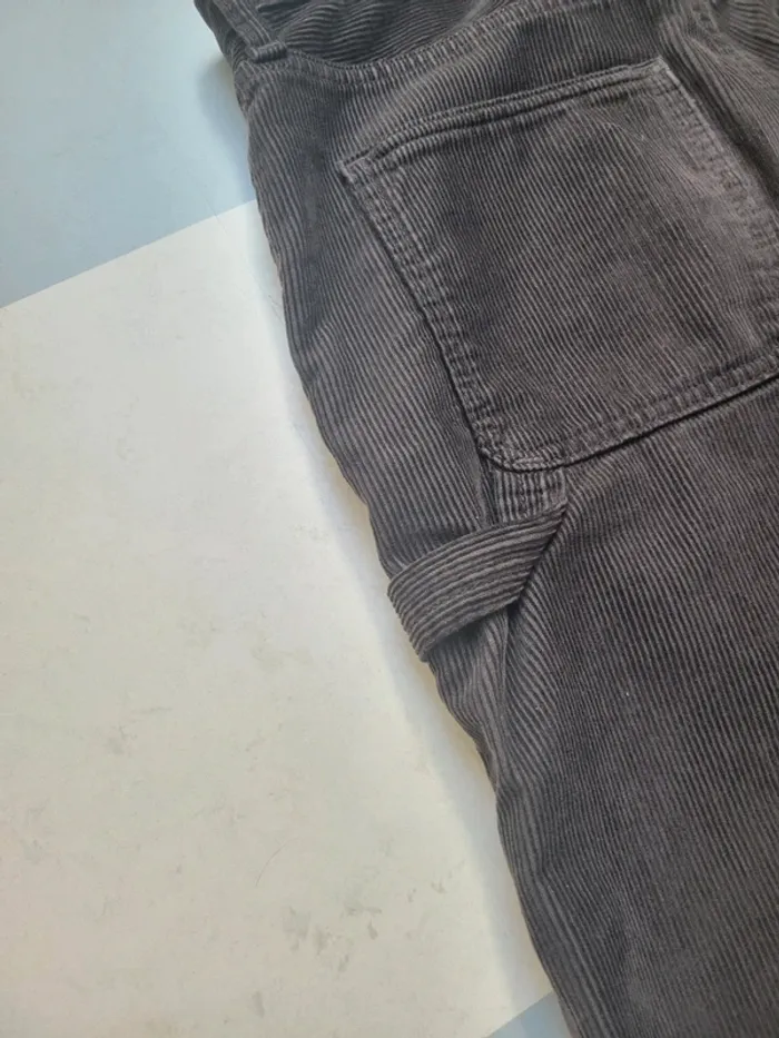 Pantalon jean en velours cotelé marron taille S/M - photo numéro 4