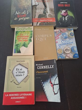 Livres divers, romans thrillers 