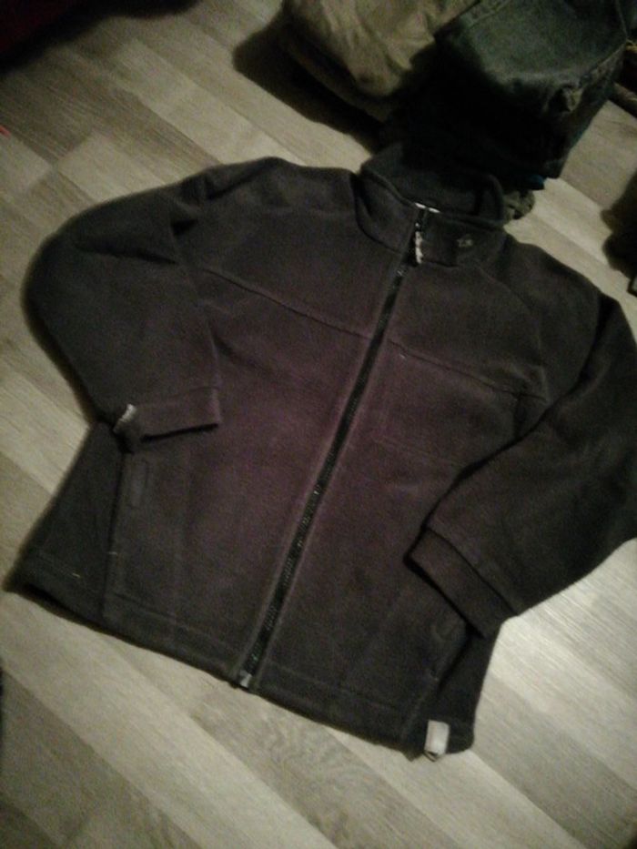 Veste polaire quechua 10 ans garçon gris - photo numéro 2