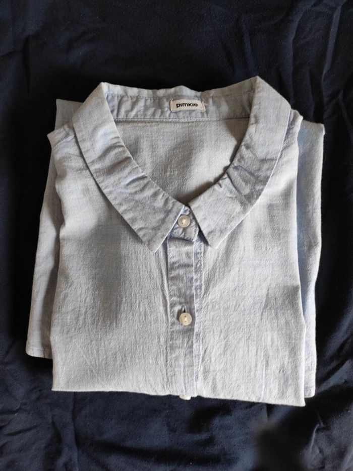 Chemise femme manches longues Pimkie bleu