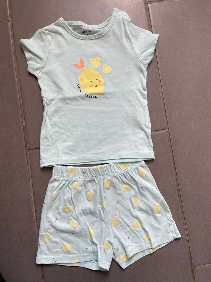 Lot pyjamas été bébé fille 12 mois