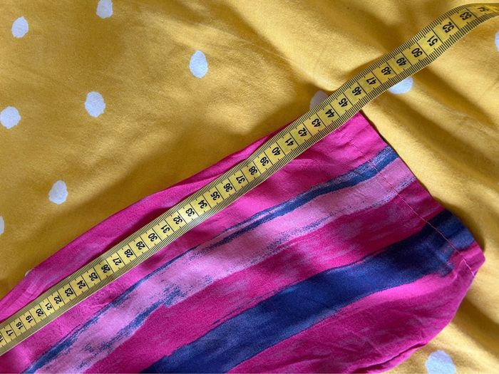 Tunique blouse chemisier rose violet en viscose vintage - été manches 3/4 - taille 40 - photo numéro 9