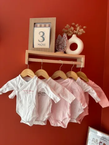 Lot 5 bodies Mes petits cailloux taille 3 mois