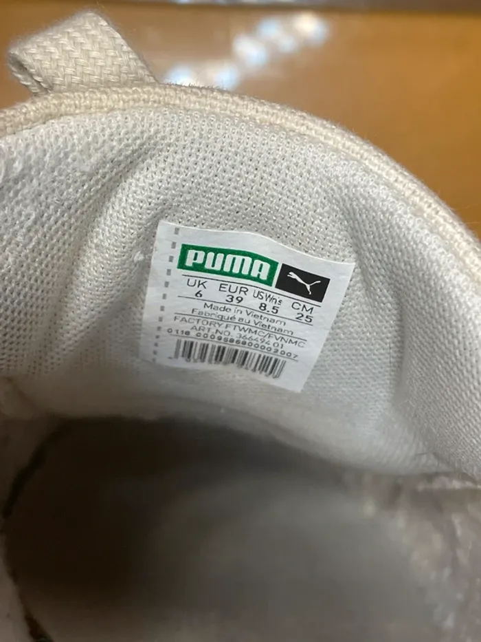 Basket Puma beige et doré - photo numéro 5