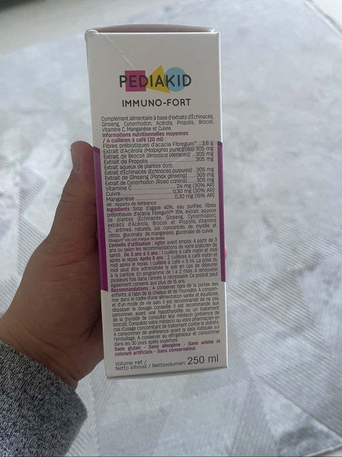 Pediakid Immuno-fort 250ml format familial - photo numéro 3