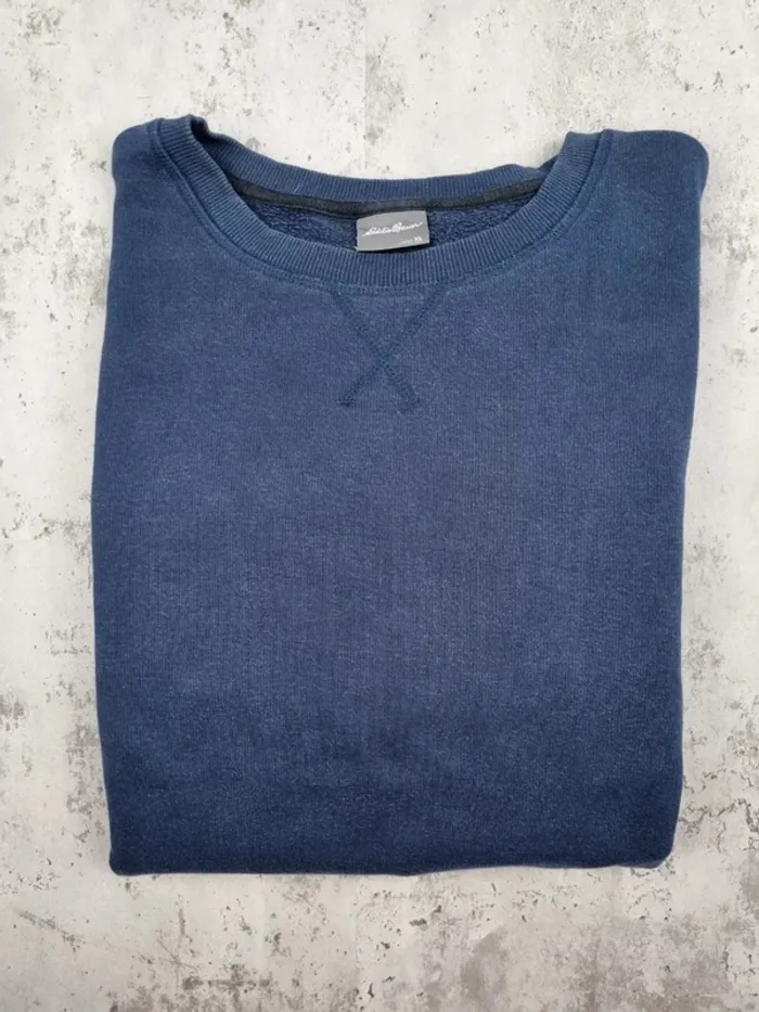 Sweat Eddie Bauer bleu marine – Taille XL Homme (mesures en photos) - photo numéro 2