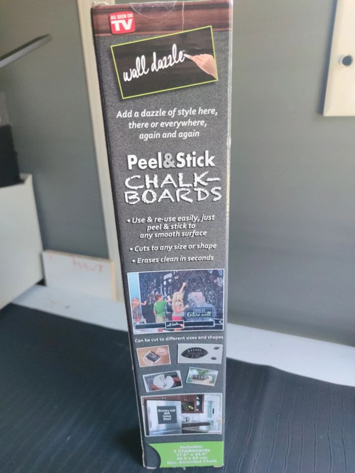 Peel stick chalkboards Montessori tableau noir removable - photo numéro 5