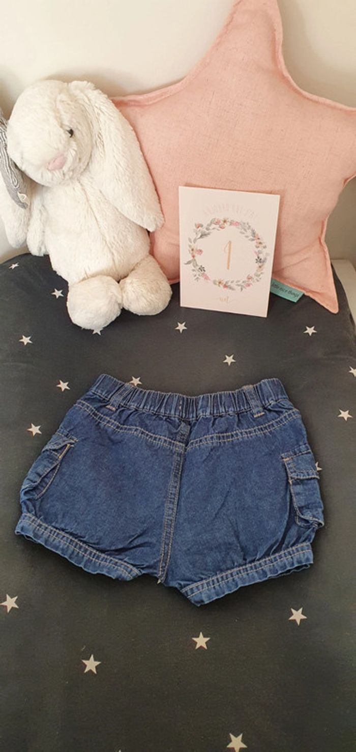 Short en jean Z Grain de blé taille 12 mois en très bon état - photo numéro 3