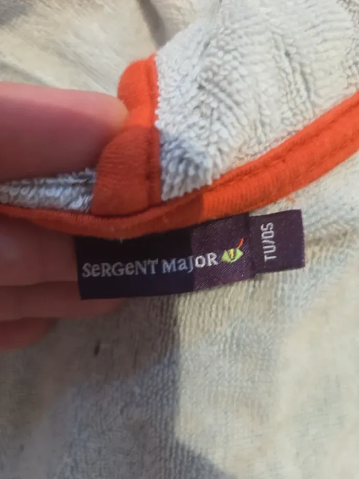 Poncho de bain dinausore sergent major pour enfant 2-5 ans - photo numéro 7