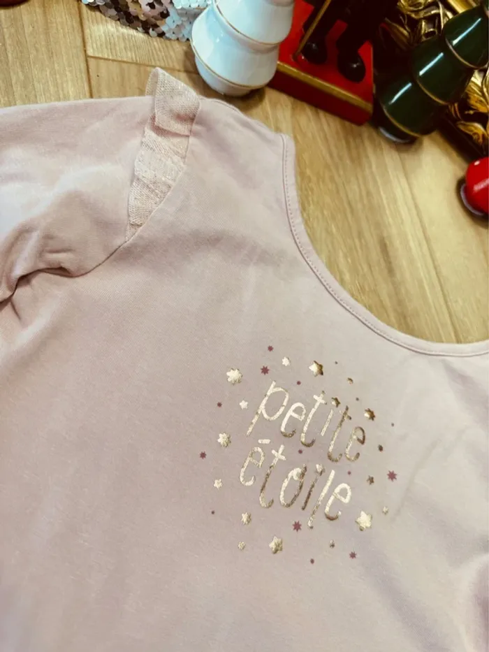 Taille 7-8 ans tenue 2 pièces fete fille Sergent Major rose * étoile * 🎄 - photo numéro 3