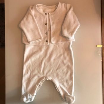 Ensemble combinaison / gilet - 1 mois