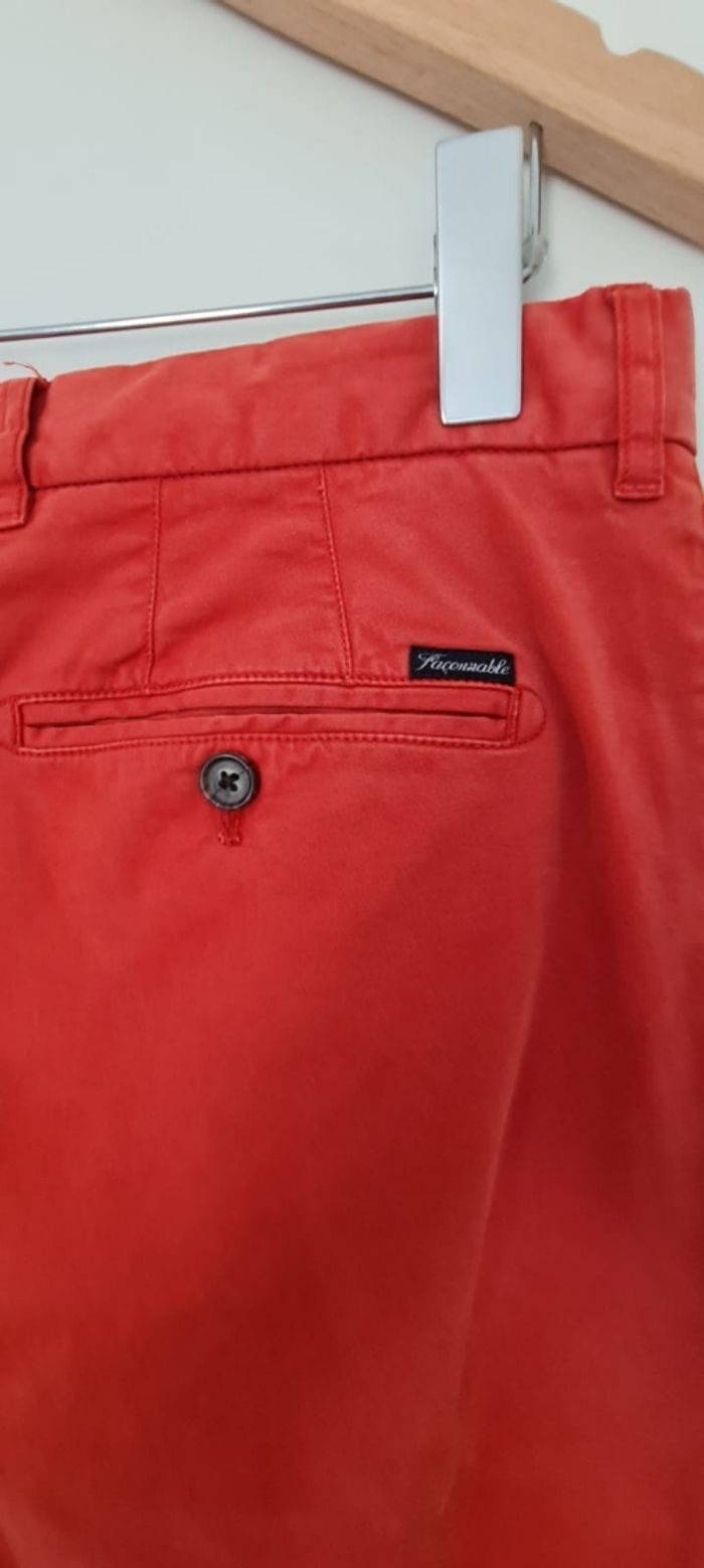 Pantalon droit chino Façonnable - photo numéro 3