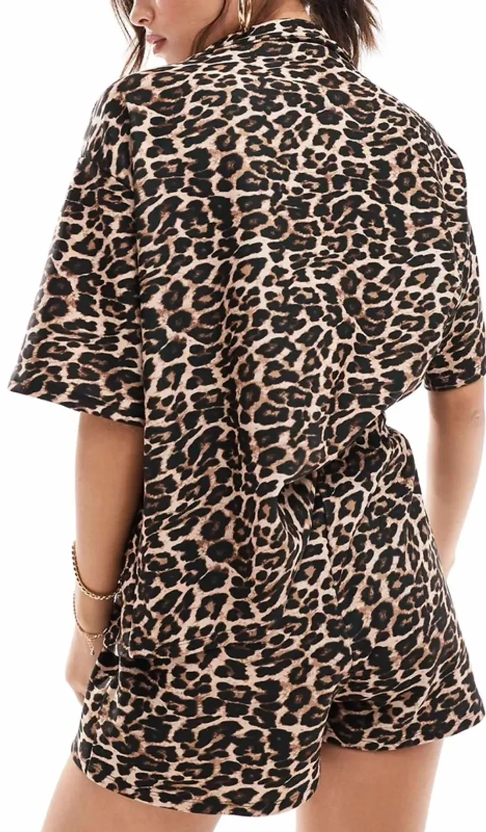 ensemble imprimé léopard asos design