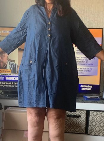 Robe courte jeans