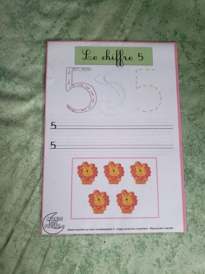 Fiches d'apprentissage chiffres - photo numéro 5