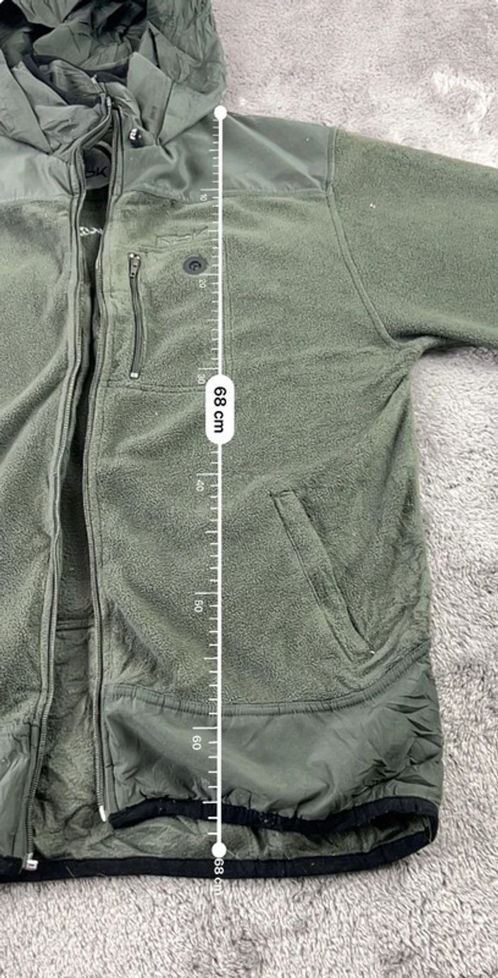 Veste polaire Reebok à capuche vert foncé Taille L – Homme - photo numéro 3