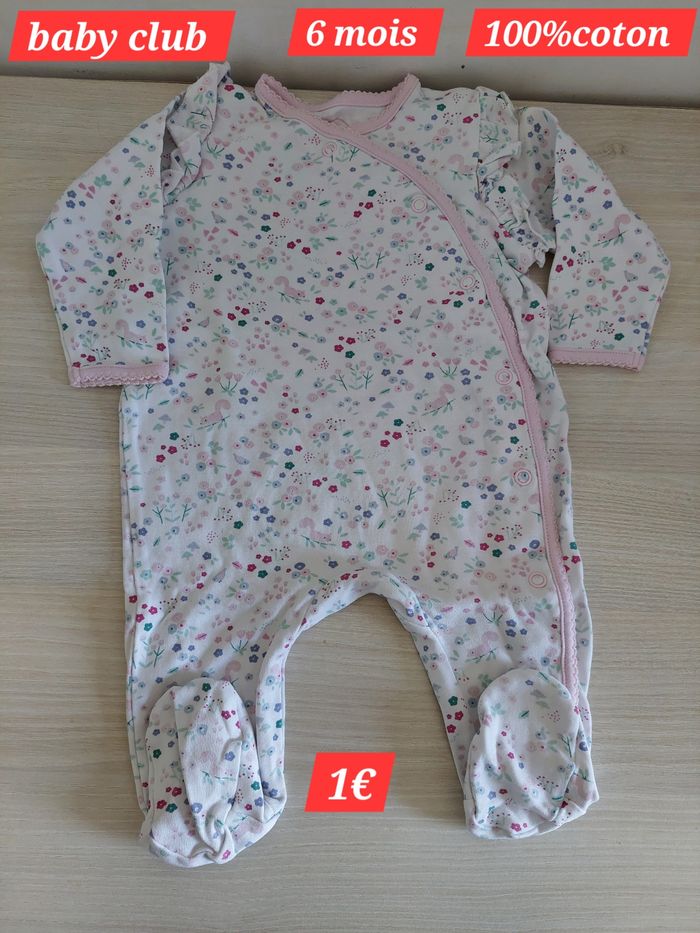 Grenouillère légère fille 6mois - photo numéro 1