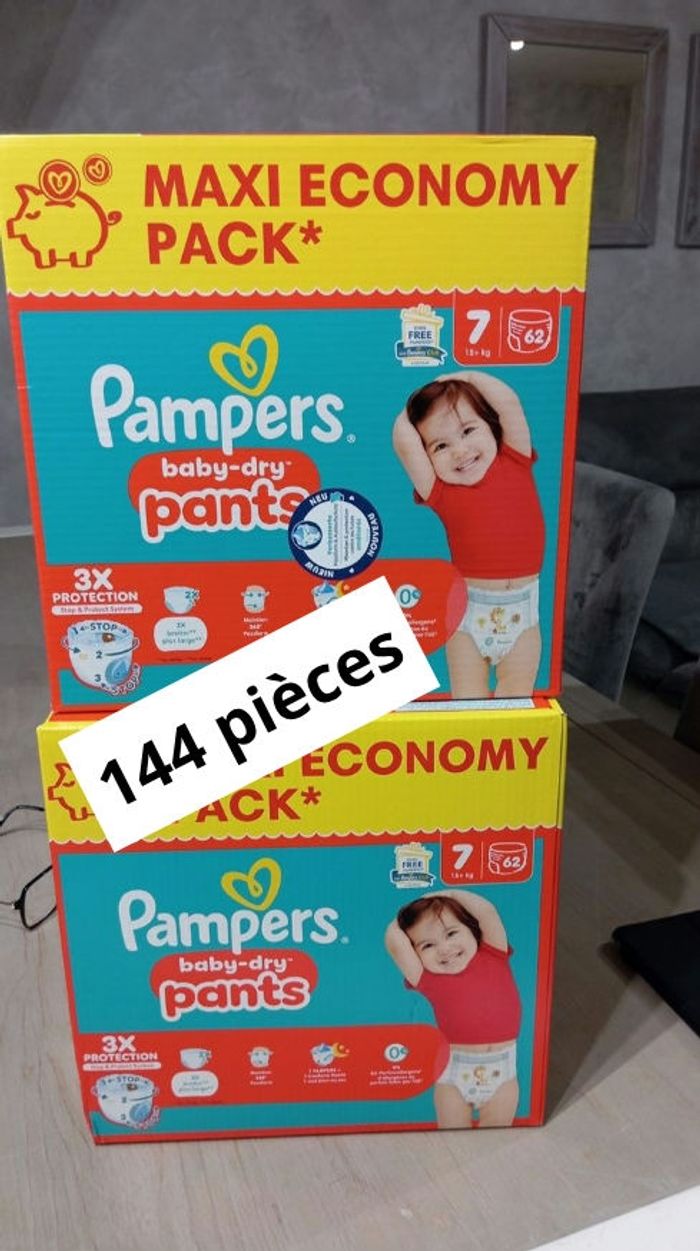 2 pack Pampers taille 7