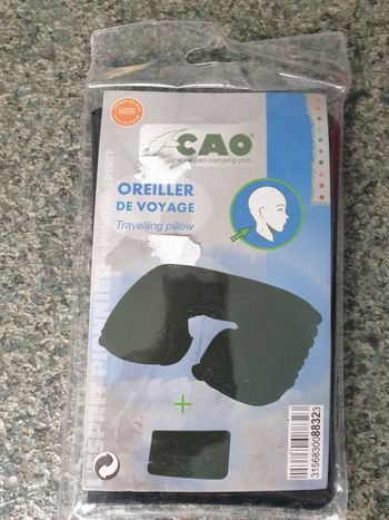 Oreiller de voyage noir