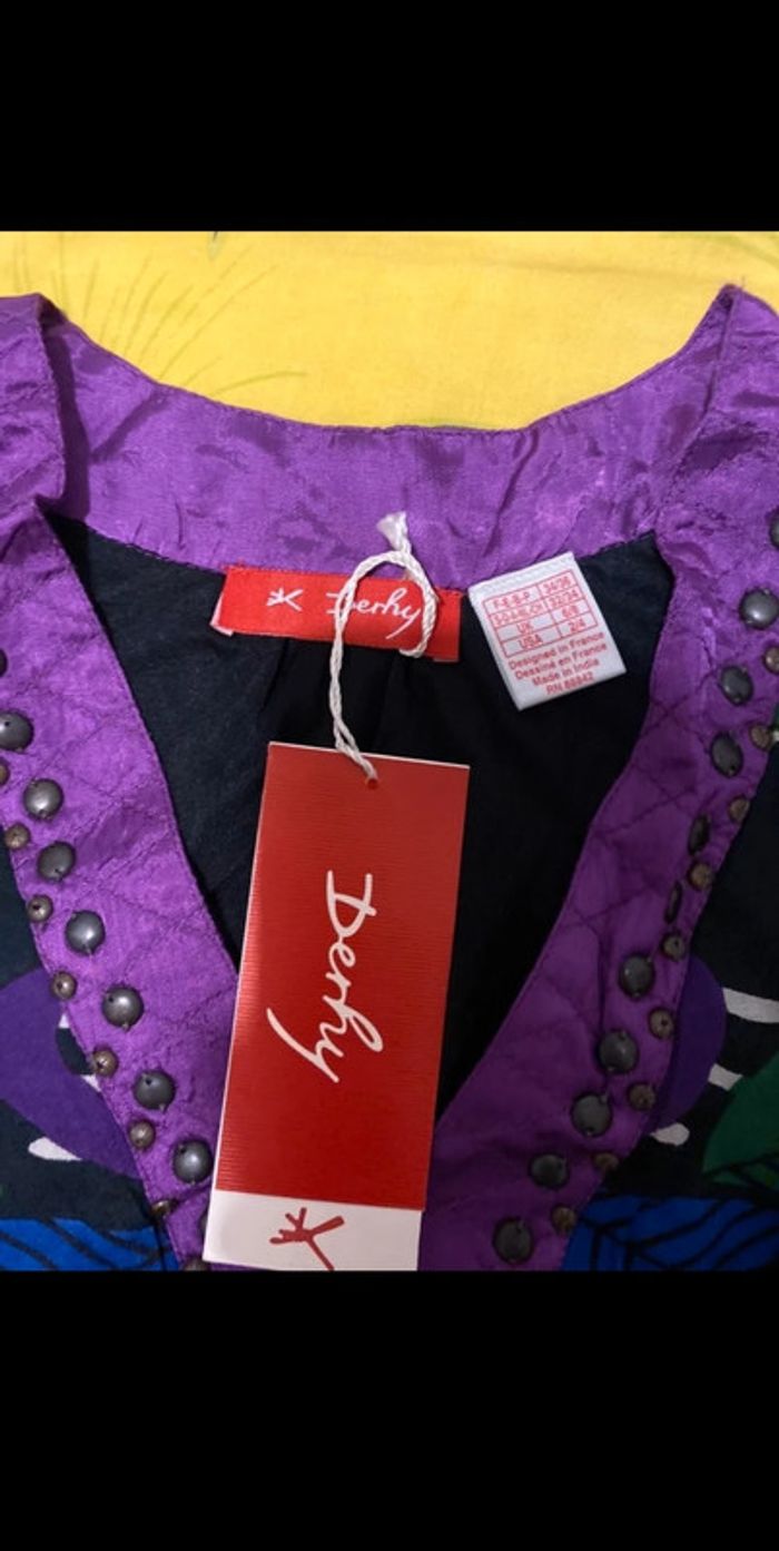 Derhy robe imprimée taille 34/36 neuve - photo numéro 5