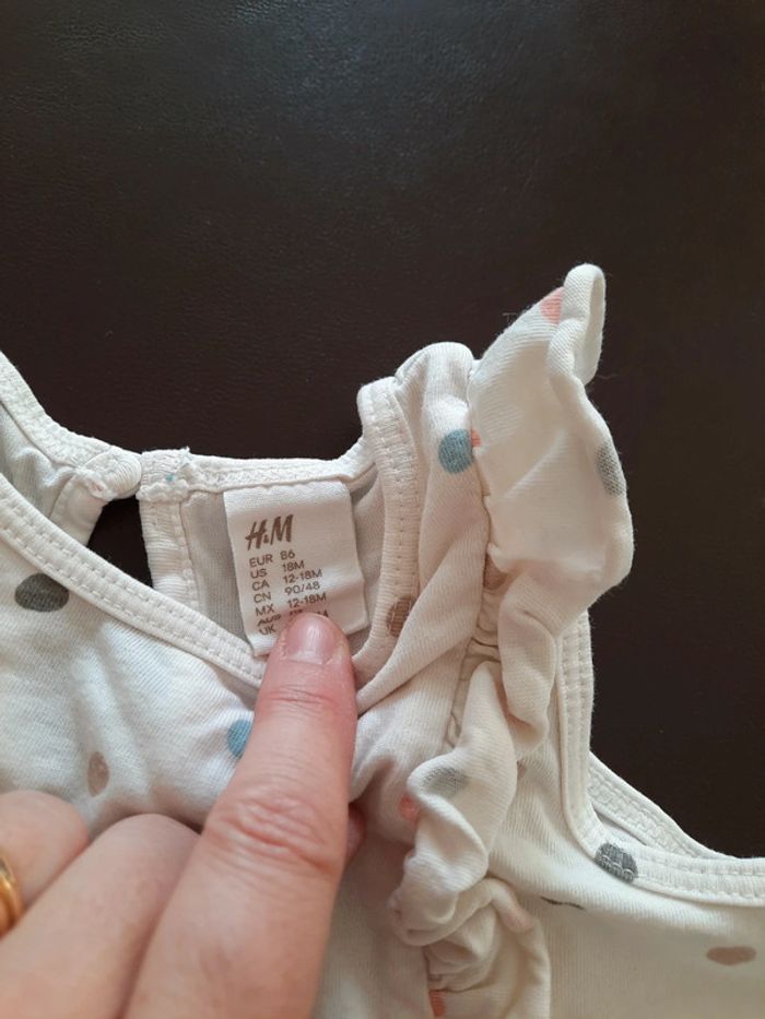 Robe à pois en coton H et M 2 ans - photo numéro 6
