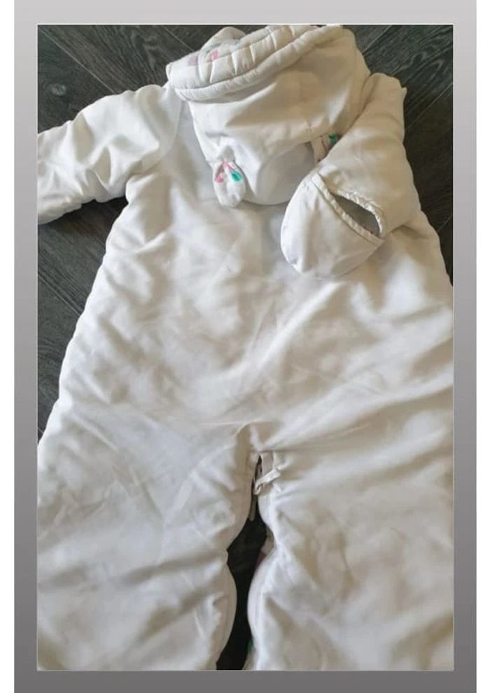 manteau combi pilote bébé blanc/violet/rose/vert Orchestra 9 mois - photo numéro 6