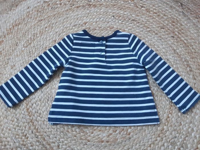 Haut manches longues rayé Primark 62 cm - photo numéro 4
