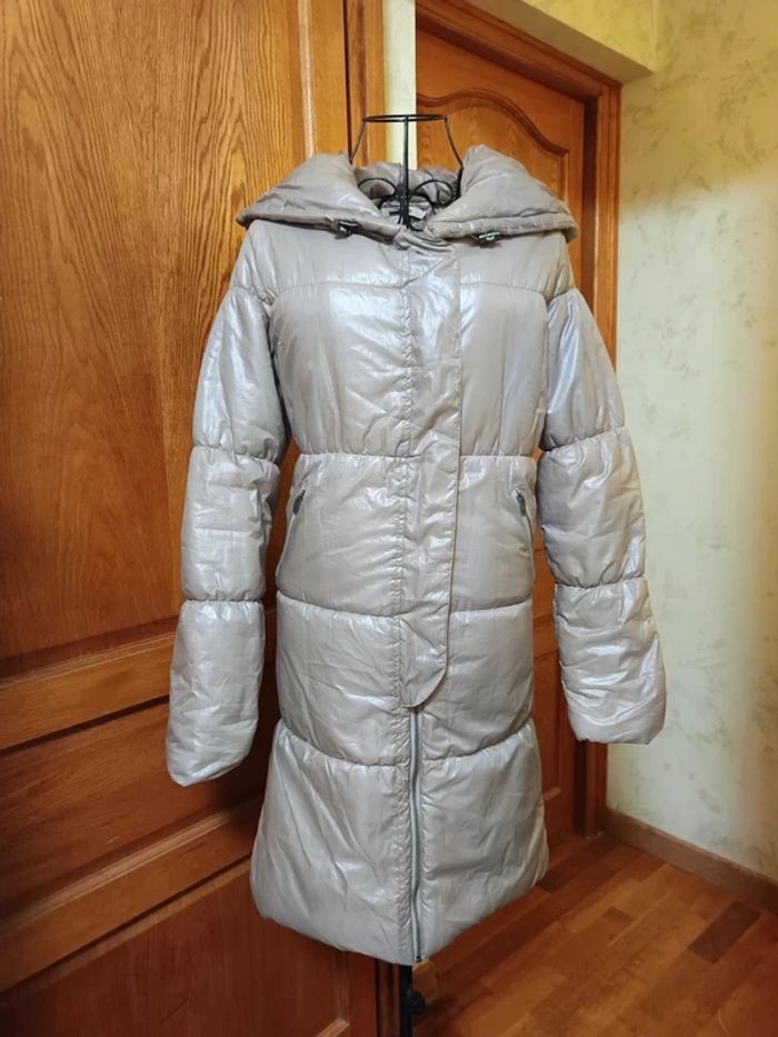 Doudoune longue imperméable à capuche femme - photo numéro 4