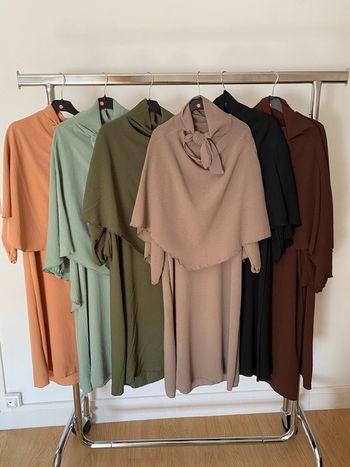 Ensemble abaya et khimar fille