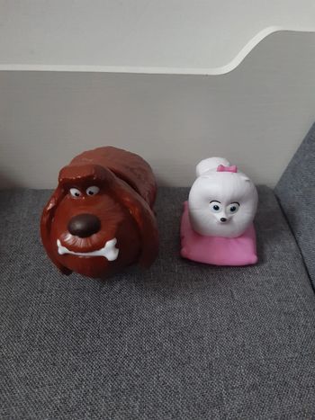Lot de 2 figurines chien 🐕 Burger King Comme Des Bêtes