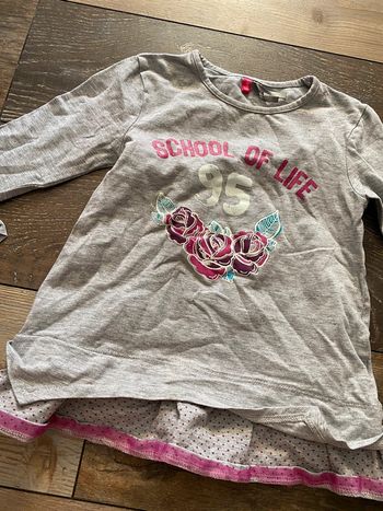 Tunique grise avec rose fuschia 4 ans orchestra