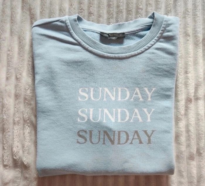 Sweat bleu ciel Defacto “Sunday” Taille XS