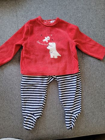 Pyjama 2 pièce velour