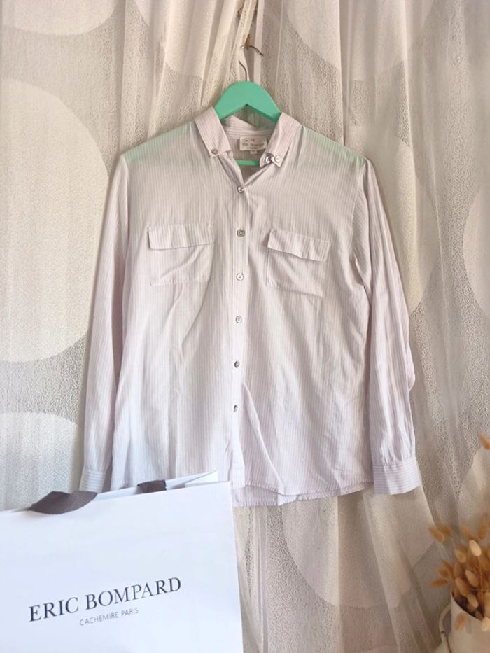 Éric Bompard | Chemise à Rayures en coton | t. M - photo numéro 12