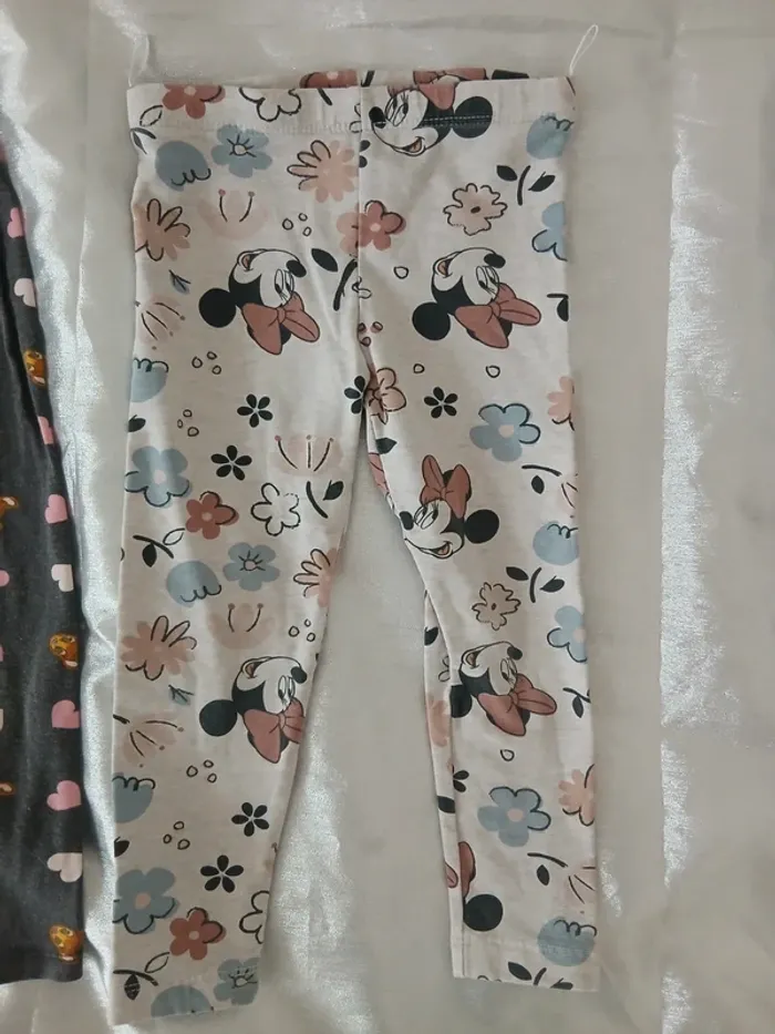 Lot de 2 leggings Bambi / Minnie 3 ans - photo numéro 2
