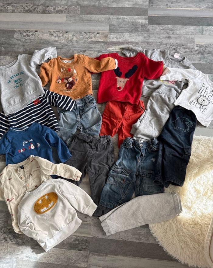Lot vêtements bébé garçon 18 mois diverses marques