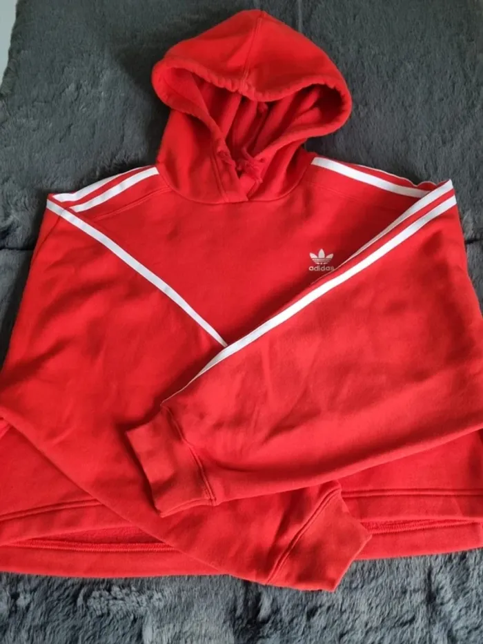 Crop Top Adidas rouge, 40 Femmes - photo numéro 2