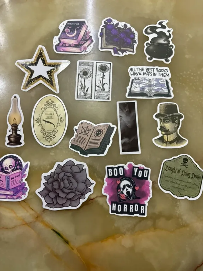 Stickers pour papeterie 15 pièces