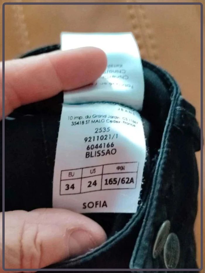 Pantalon noir Bonobo taille 34 très bon état - photo numéro 3