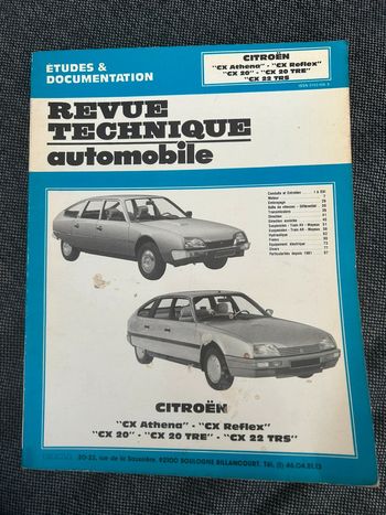 Revue technique automobile Citroën CX