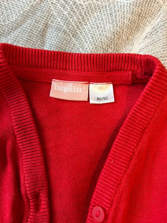 Gilet 92 cm framboise - photo numéro 2