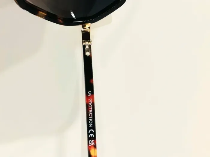 Lunette de soleil mixte hexagonale marron léopard verres dégradés uvprotection catégorie 2 - photo numéro 4