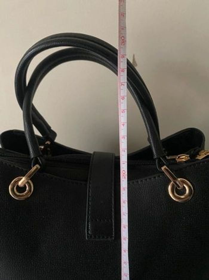 Sac à main noir 3 poches multi rangement gallantry - photo numéro 10