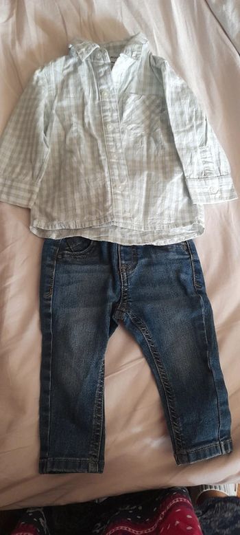 Ensemble chemise et jean 6 mois