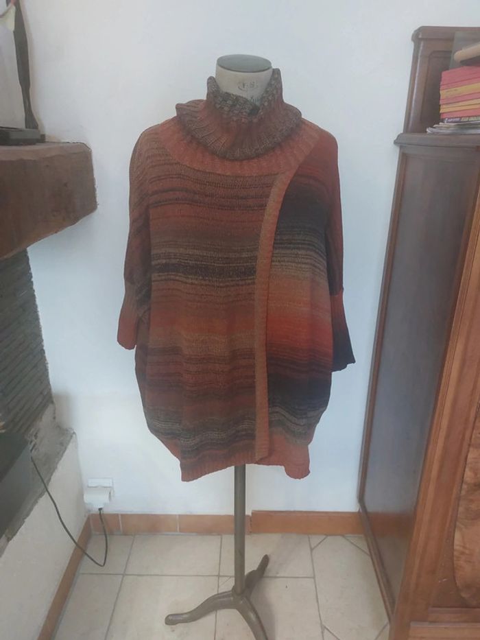 poncho couleur automne - photo numéro 7