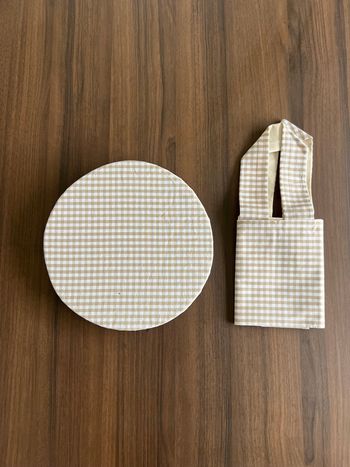 Ensemble sac à tarte et charlotte couvre-plat 