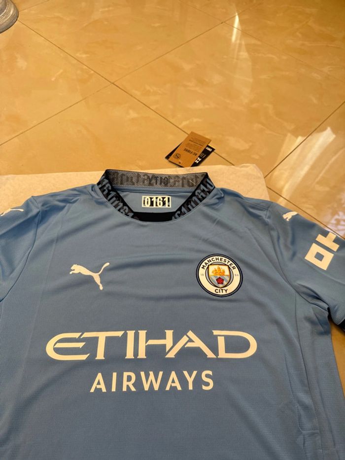 Maillot de foot Puma équipe Manchester City 2024 / 2025taille 15/16 ans authentique neuf - photo numéro 11
